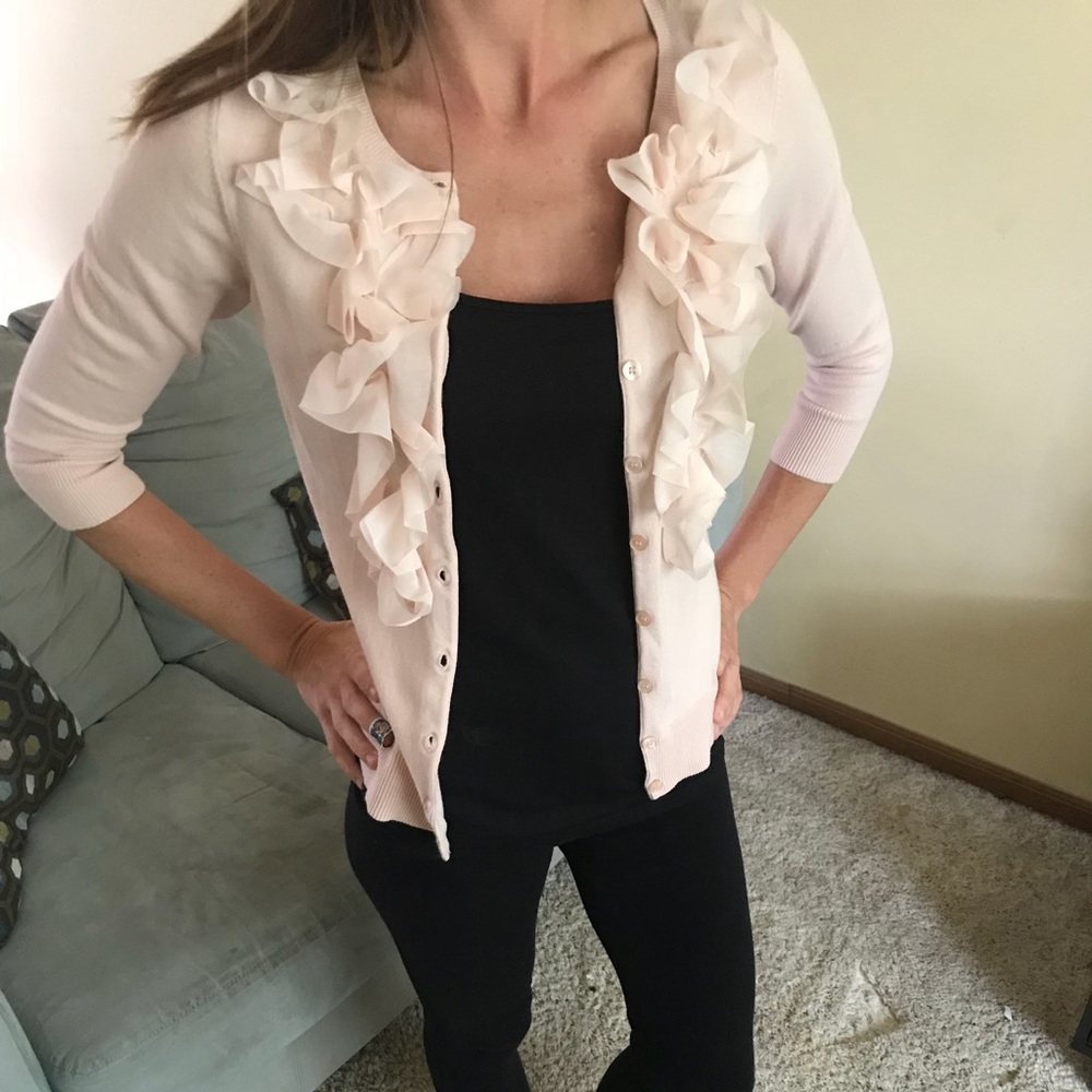 Light pink ruffled camisole